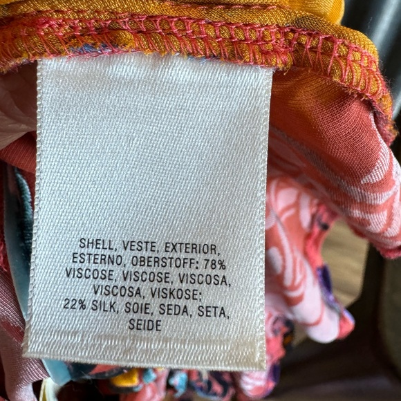 Anthropologie by Moulinette Soeurs Velvet and Silk Blend Wrap Blouse XS NWT - Picture 8 of 9